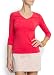 Mango Women's Three Quarter Sleeves Cotton T-shirt