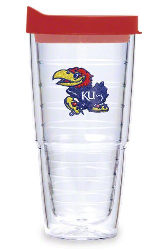 Kansas Jayhawks Tervis Tumbler 24 oz Cup w/ Lid