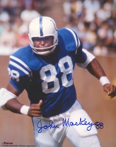 John Mackey Signed Baltimore Colts 8x10 Photo