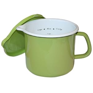 Calypso Basics 1-1/2-Quart Stockpot with Measurements and Lid, Lime