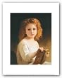 The Story Book by William Adolphe Bouguereau 8"x10" Art Print Poster