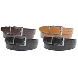 Boston Traveler Leather One-Size Fits All Reversible Belt