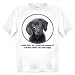 Labrador Retriever BLACK Cute Adult T Shirt