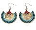 Egyptian Papyrus Earrings - Pewter - 1.5'' Height