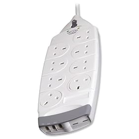 BELKIN SURGEMASTER 8 SOCKETS 2M