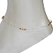 Ankle Jewelry Sterling Silver Anklets Pair 10.5 Inches (ganklt020)