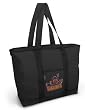 UVA Peace Frog Tote Bag Black Deluxe University of Virginia Peace Frog - For Travel or Beach Best Unique Gift Ideas for Her, Women, or Ladies