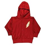 Grateful Dead - Red Bolt Toddler Snap Hoodie - 2T