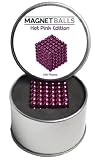 Magnet Balls Pink Edition: The Original 216 Pc Magnetic Rare Earth Magnet Puzzle in Collector Tin (5mm) - Accept No Knockoffs