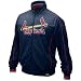 Mens St. Louis Cardinals Navy Blue Ducks On The Pond Full Zip Cooperstown Track Jacket - XL