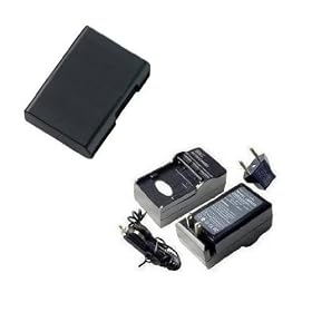SaveOn Battery and Charger Kit includes Professional High Capacity Replacement Nikon EN-EL14 Lithium-Ion Battery + Rapid Battery Charger for Coolpix P7100, P7200, P7700 and D3100, D3200, D5100 Digital SLR Cameras