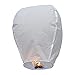 TINKSKY 10 Piece whiteSkyLantern 10PC1 Chinese Kongming Wishing Lamps, White