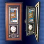 Ticket Baseball Cabinet Style Display