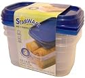3 pk. DISPOSABLE/REUSABLE 2.25 cup FOOD STORAGE CONTAINERS
