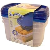 3 pk. DISPOSABLE REUSABLE 2.25 cup FOOD STORAGE CONTAINERS by 