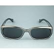 GUESS Sunglasses with Shiny Gray Plastic Frames and Smoke Lenses. Model GU 164