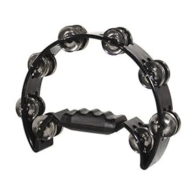 Technote Half Moon Tambourine - Black