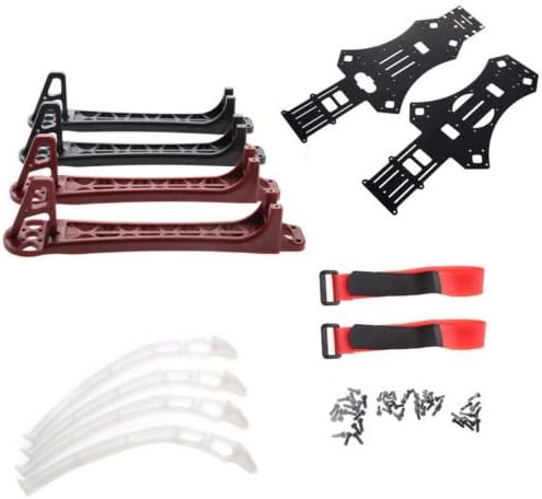 BESTIM For MultiCopter Quadcopter 450 Frame QuadX Quad &Multi-Copter KK MK MWC S Kit Red+Black