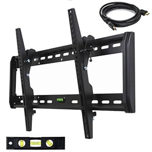 VideoSecu Tilting LED LCD TV Wall Mount Fits LG 60PK550 55LH40 55LH90 55LHX 50PV400 50PK750 50PK550 47LD450 47LH40 47LH50 47LH55 47LH90 47LF11 47LH30 42LC7D Plasma Display 1QH
