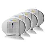 Eva-dry E-500 High Capacity Renewable Wireless Mini Dehumidifier - 4 Pack - Fight dampness in boats, safes, RVs and BIG close
