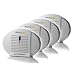 Eva-dry E-500 High Capacity Renewable Wireless Mini Dehumidifier - 4 Pack - Fight dampness in boats, safes, RVs and BIG close