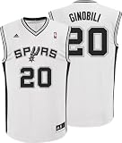 NBA Men's San Antonio Spurs Manu Ginobili Revolution 30 Home Replica Jersey (White, Medium)