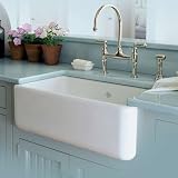 Rohl RC3018WH White Shaws Original 30 Handcrafted, Single-Basin, Fireclay, Apron-Front Farmhouse Ki