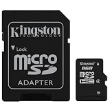Produkt-Bild: KINGSTON Speicherkarte microSD 8 GB + SD Adapter f&uuml;r Nokia C3-01 Touch and Type