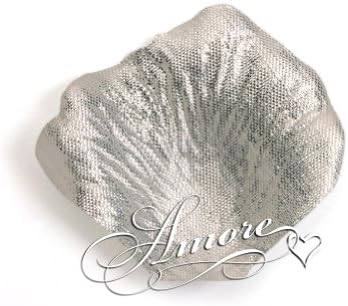 200 Wedding Silk Rose Petals Anniversary Silver