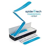 SpiderTech PowerStrips - 10-Pack of Kinesiology Tape Precut I Strips - Blue
