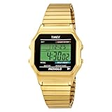 Timex Men's T78677 Classic Digital Gold-Tone Expansion Band Stainless Steel Bracelet Watch