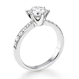 Diamond Engagement Ring in Platinum - EGL Certified, Round, 1.34 Carat, D Color, VS1 Clarity