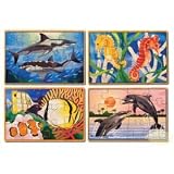 Melissa & Doug Deluxe Sea Life in a Box Jigsaw Puzzles