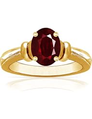 14K Yellow Gold Oval Cut Ruby Solitaire Ring