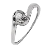 10k Choice of White or Yellow Gold Diamond Promise Ring (.05 cttw, H-I Color, I2-I3 Clarity)