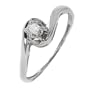 10k White Gold Diamond Promise Ring (.05 cttw, H-I Color, I2-I3 Clarity), Size 7