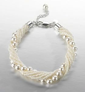 Faux Pearl Rochaille Bead Bracelet