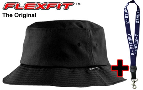 Original Flexfit Fischerhut Bucket Hat in 4 Farben + Schlüsselband von 2stoned