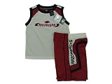 Arkansas Razorbacks NCAA Kids White and Dark Red 2 PC Tank and Shorts Set