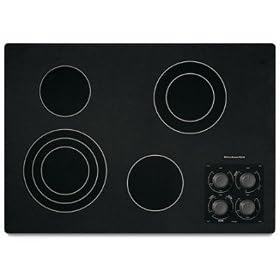 KitchenAid 30 Black Electric Cooktop KitchenAid 30
