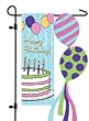 Happy Birthday Sculpted Garden Flag