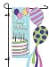 Happy Birthday Sculpted Garden Flag