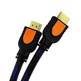 SODIAL- 1.2M Gold HDMI to HDMI Cable for use with 3D, LED, Plasma, LCD TVs v1.4 Betron Cable