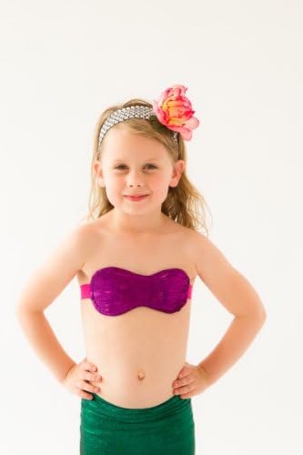 Mermaid "Seashell" Top (Small 2T-4T, Pink)