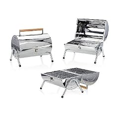 N&B First Clas Balkon Grill Tischgrill Silverline + N&B Stabfeuerzeug