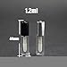 AngelaKerry 10pcs 1.2ml Black Empty Lip Gloss Tubes Cosmetic Container Small Mini Travel Bottle