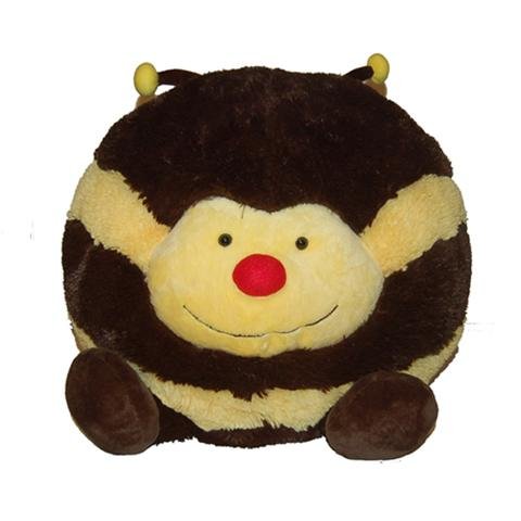 Plush Buzzy Bumble Bee New 2010 Pillow Pets Ball Large 18