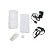 Sony Ericsson W810i W810 Snap-On Transparent Clear Crystal Case Cover with Removable Swivel Belt Clip - Bundled with 12v Rapid Premium Car Charger and Home Travel Wall AC Adapter Charger