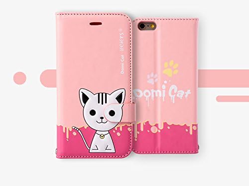"Hello Deere" "Leiers Domi Cat" Series Wallet Style Soft Cover for iPhone 6 Plus (5.5 Inch Screen) (DMMI6P-C01)