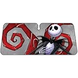 Plasticolor 003677R01 Accordion-Style 'Nightmare Before Christmas' Windshield Sunshade